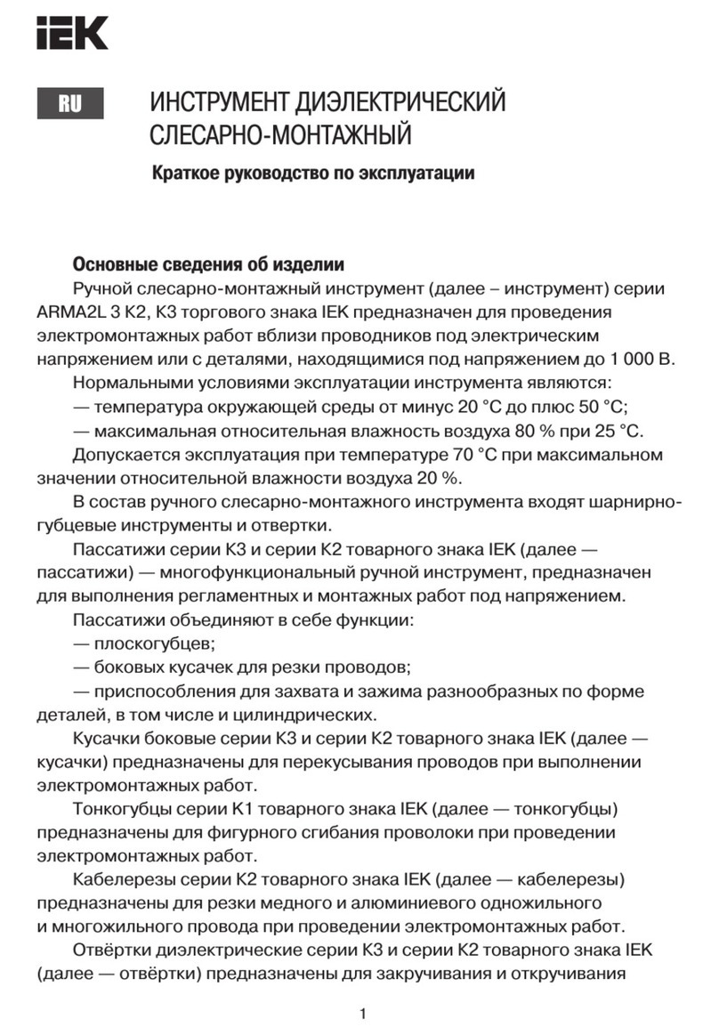 IEK ARMA2L 3 Series User manual