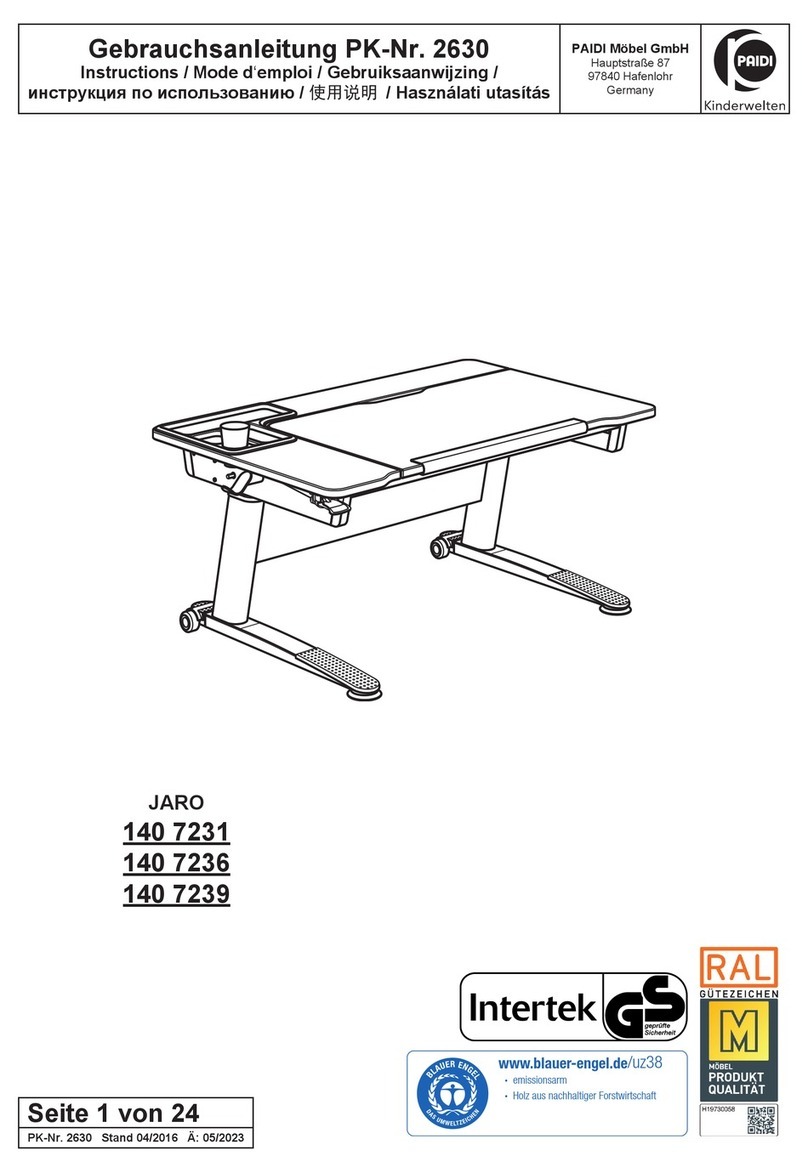 PAIDI JARO 140 7231 User manual