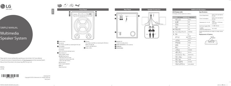LG LK72B Simple manual