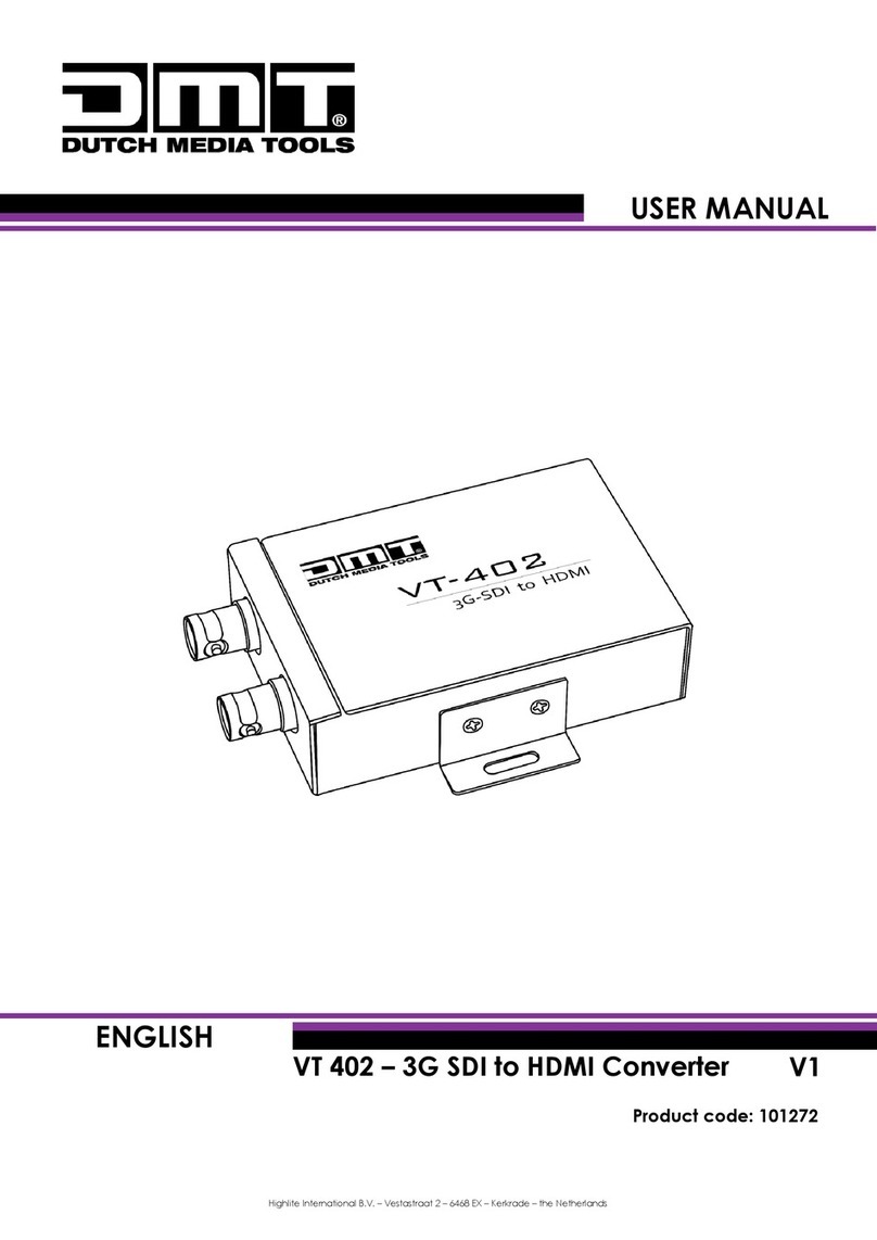 DMT VT 402 user manual
