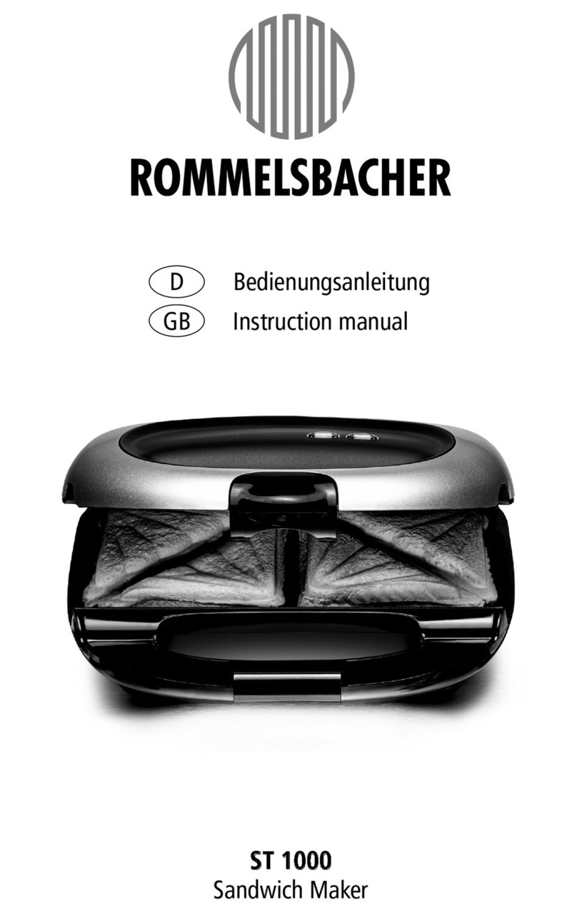 Rommelsbacher ST 1000 instruction manual