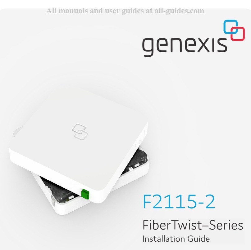 Genexis FiberTwist Series installation guide