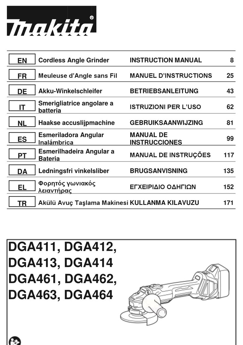 Makita DGA411 instruction manual