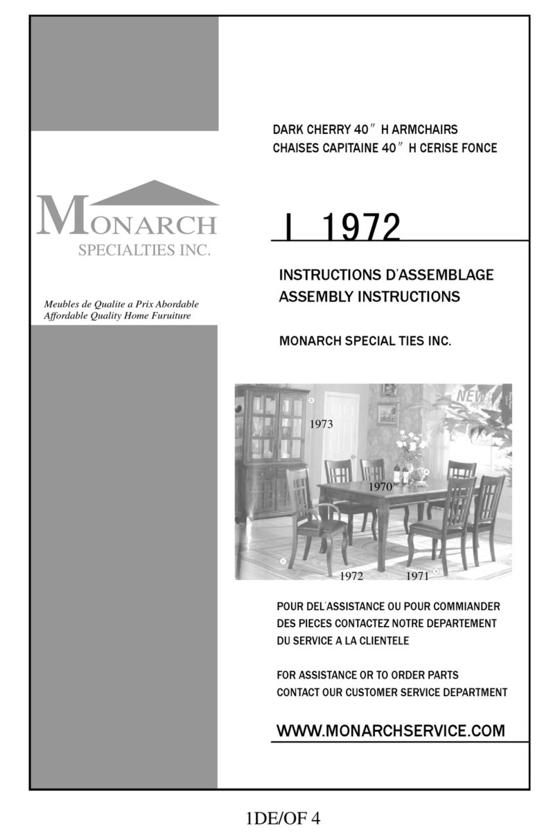 Monarch Specialties I 1972 Assembly instructions Monarch Specialties I 1972 Assembly instructions