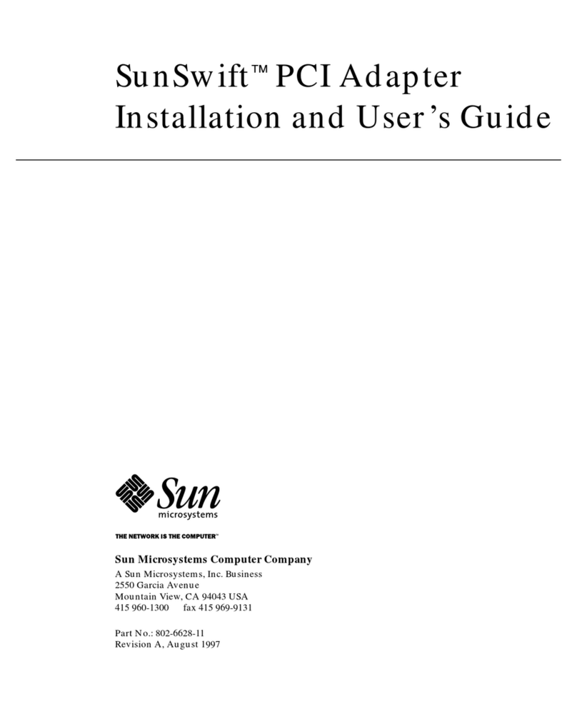 Sun Microsystems SunSwift Installation and user guide