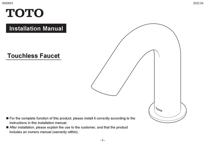 Toto TLE0150 Series User manual Toto TLE0150 Series User manual