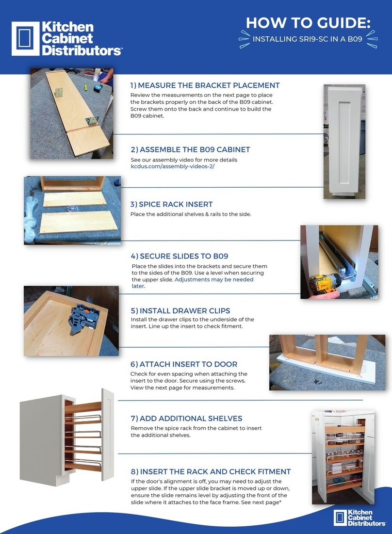 Kitchen Cabinet Distributors SRI9-SC IN A B09 How-to guide Kitchen Cabinet Distributors SRI9-SC IN A B09 How-to guide