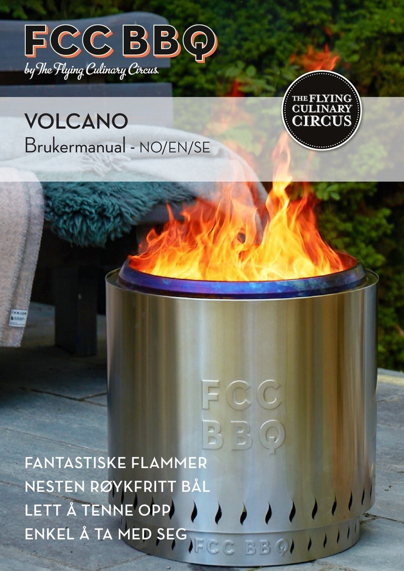 FCC BBQ VOLCANO FCC-B-22002 user manual