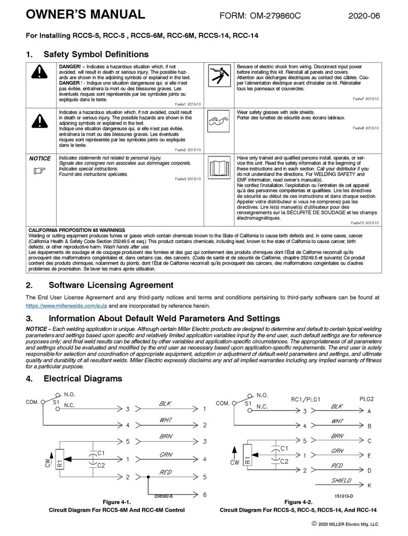 Miller Electric RCCS-5 owner's manual