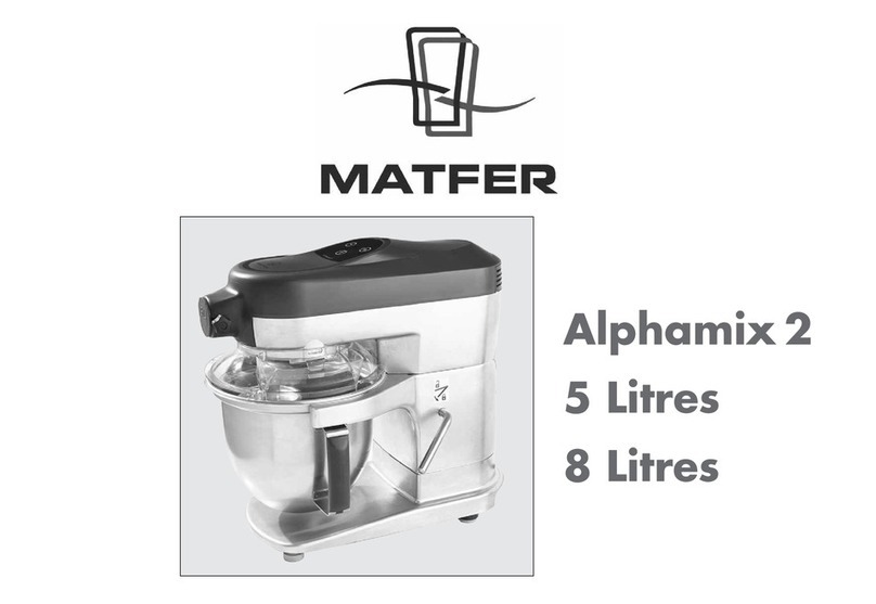 Matfer Alphamix 2 operating instructions