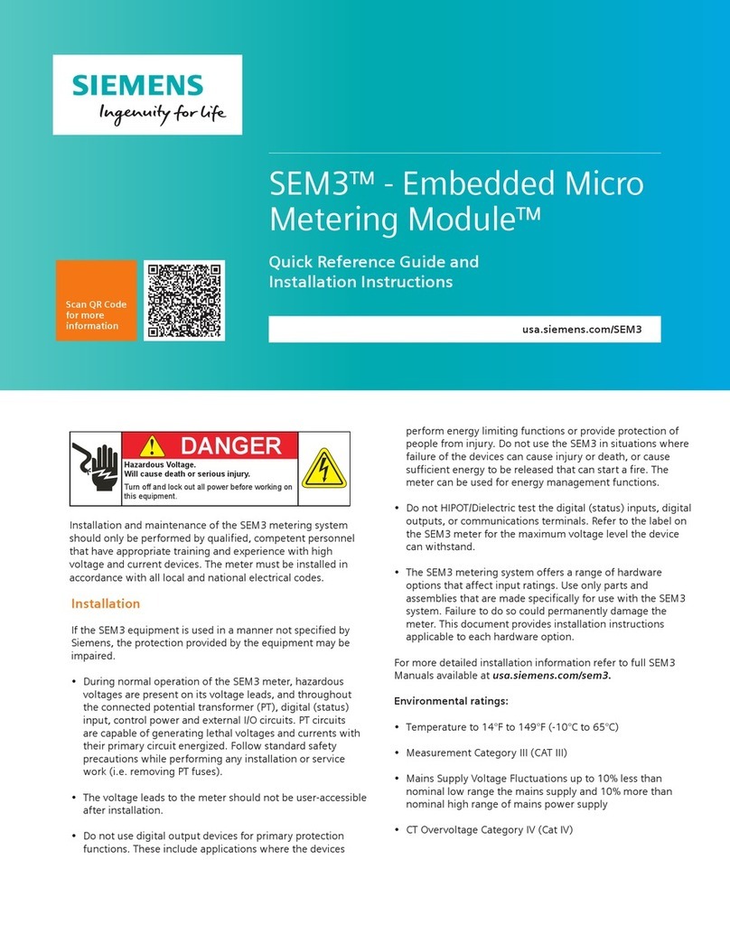 Siemens SEM3 User manual