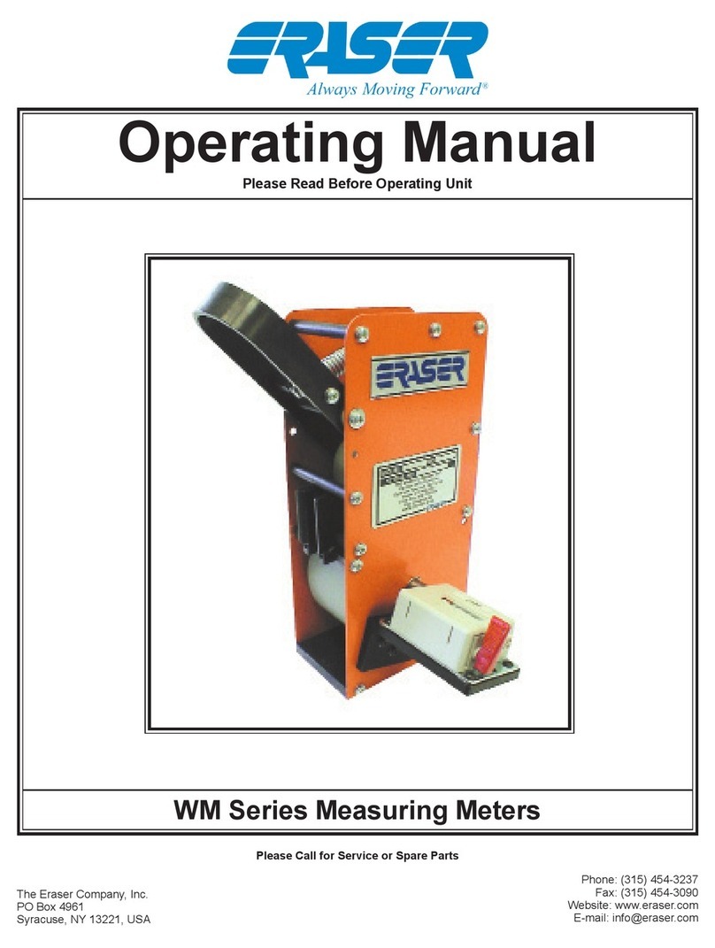 Eraser WM Series operating manual Eraser WM Series operating manual
