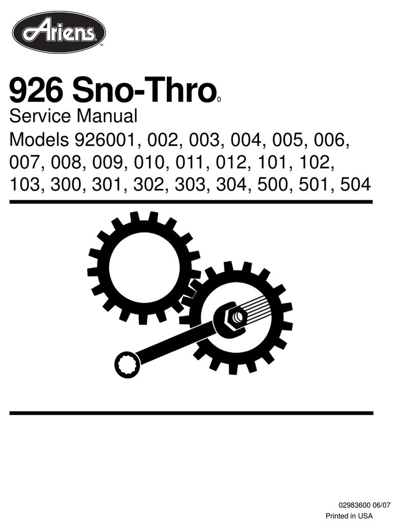 Ariens Sno-Thro 926 Series User manual