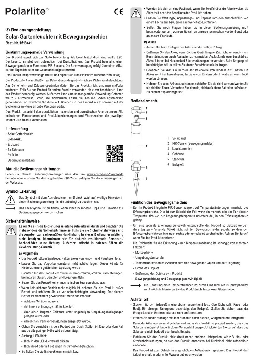 Polarlite 1518441 User manual