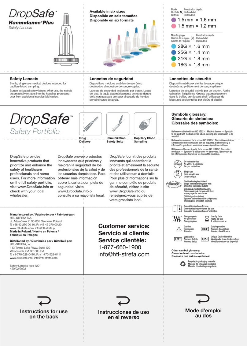 HTL STREFA DropSafe Haemolance Plus instructions HTL STREFA DropSafe Haemolance Plus instructions