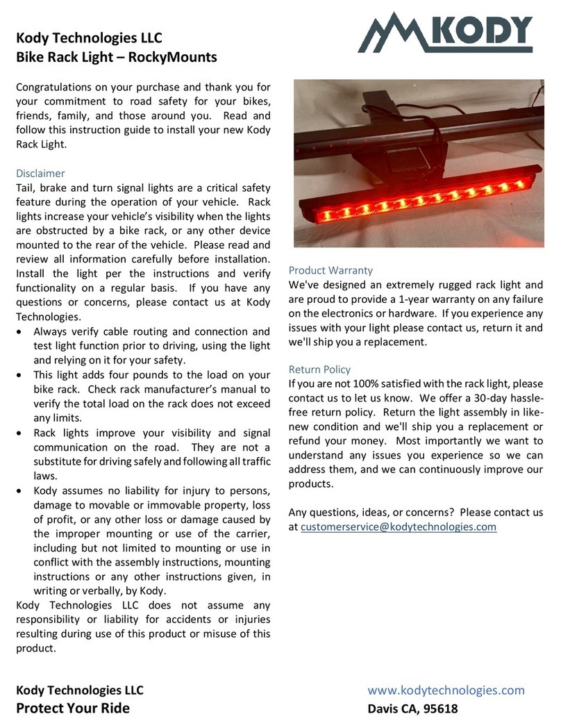 Kody Technologies 101-026 Installation instruction