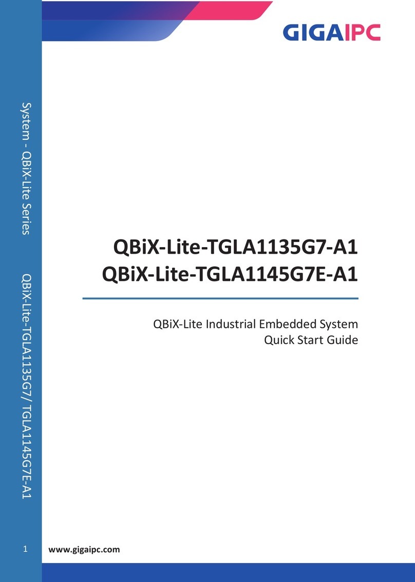 GIGAIPC QBiX-Lite-TGLA1135G7-A1 User manual