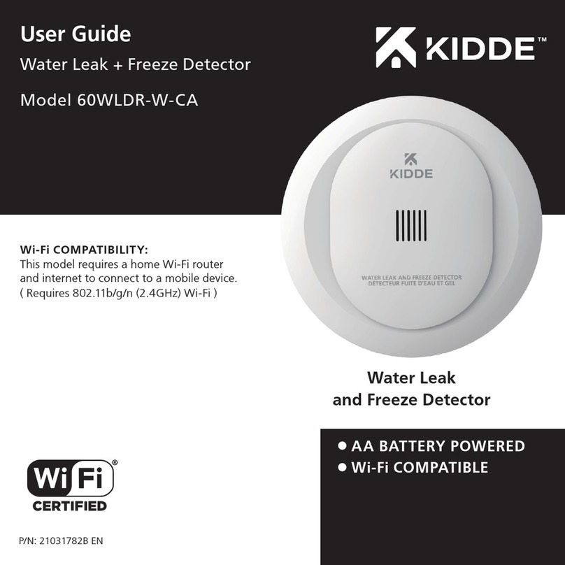 Kidde 60WLDR-W-CA User manual