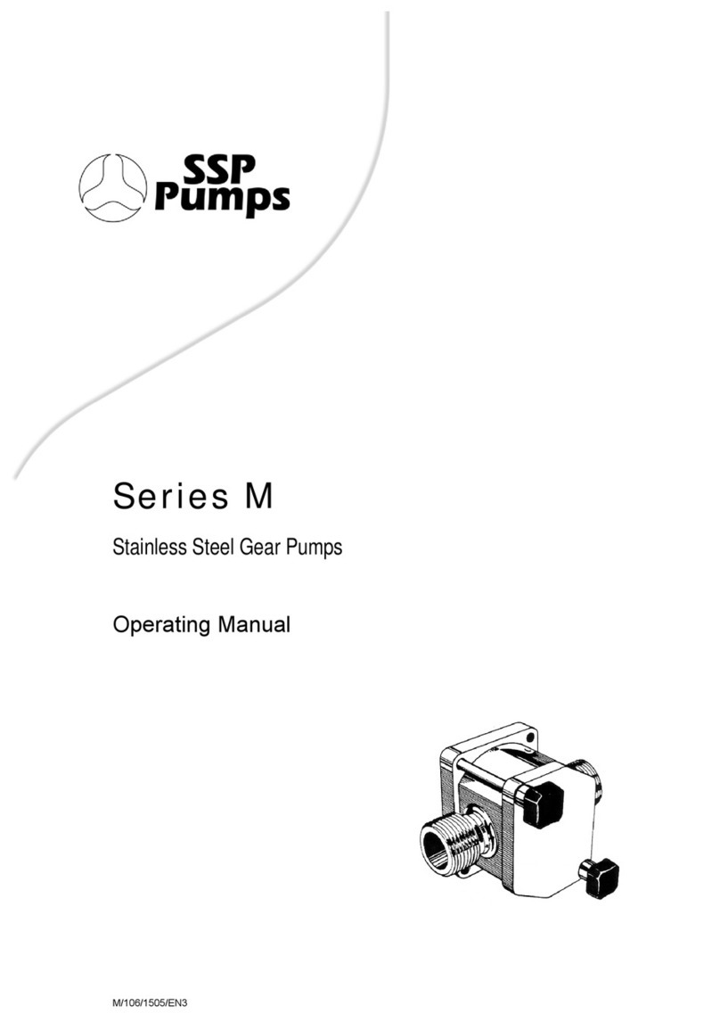 SSP Pumps M Series operating manual