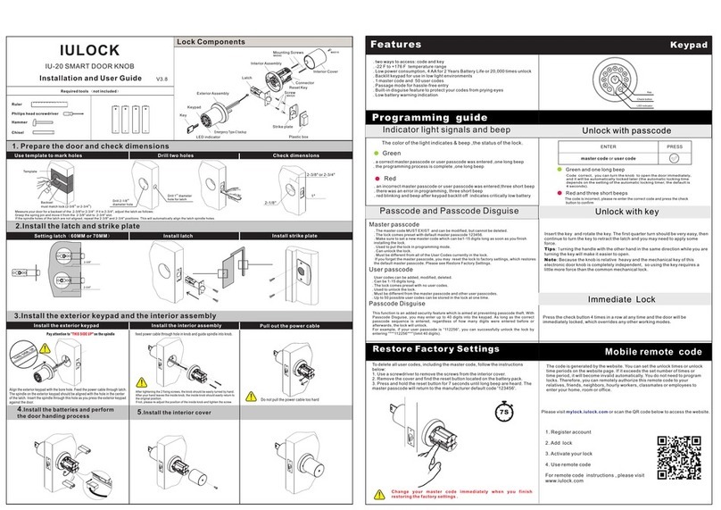 IULOCK IU-20 User manual