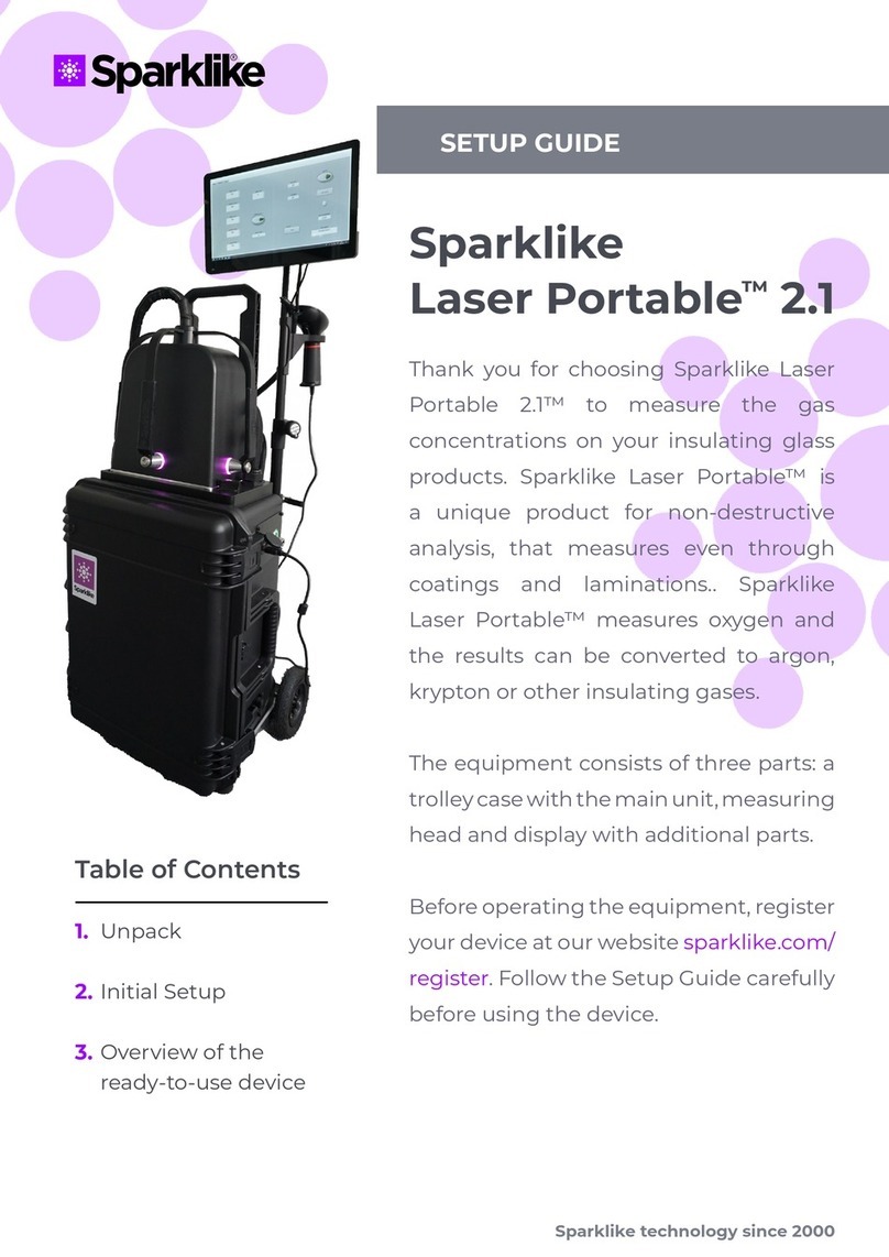 sparklike Laser Portable 2.1 User manual