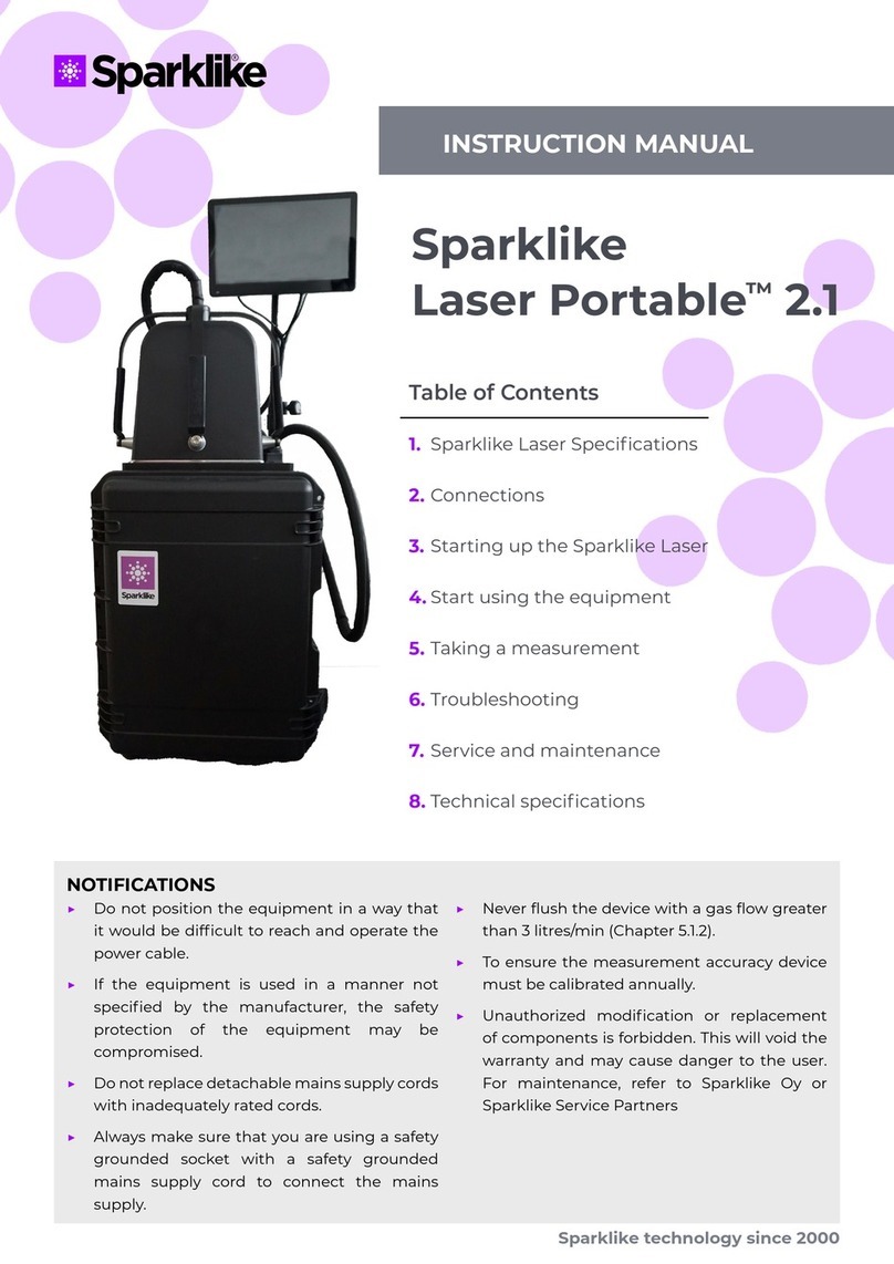 sparklike Laser Portable 2.1 instruction manual
