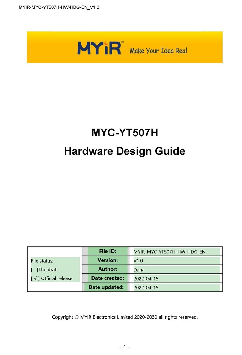 MYiR MYC-YT507H Hardware Design Guide