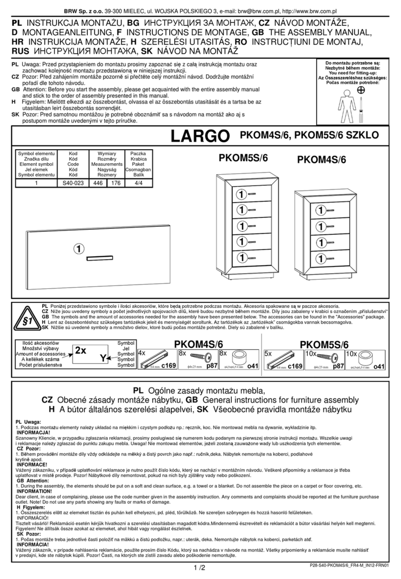 BRW LARGO PKOM4S/6 User manual
