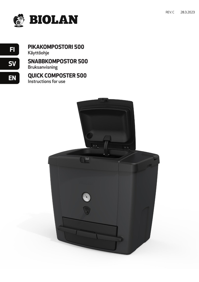 BIOLAN QUICK COMPOSTER 500 Instructions for use