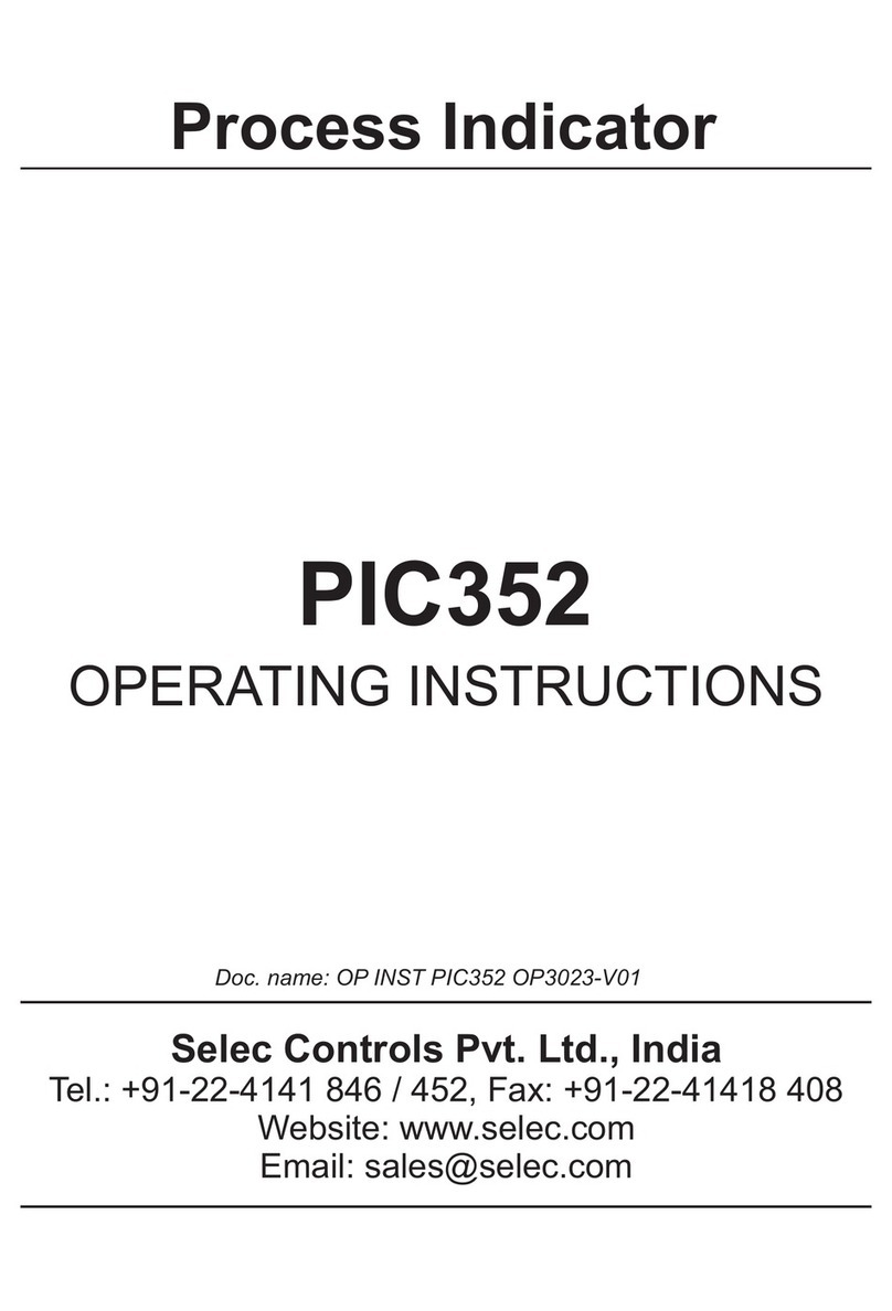 Selec PIC352 operating instructions