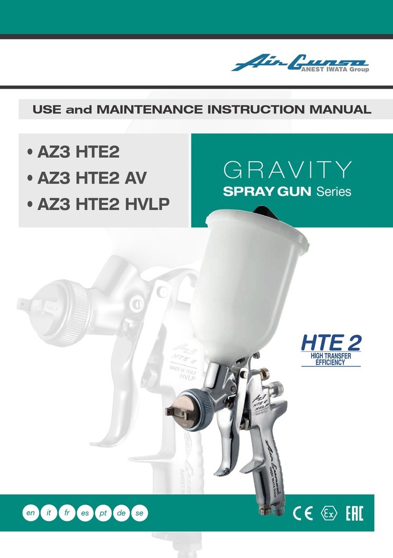Anest Iwata Air Gunsa GRAVITY AZ3 HTE2 User guide