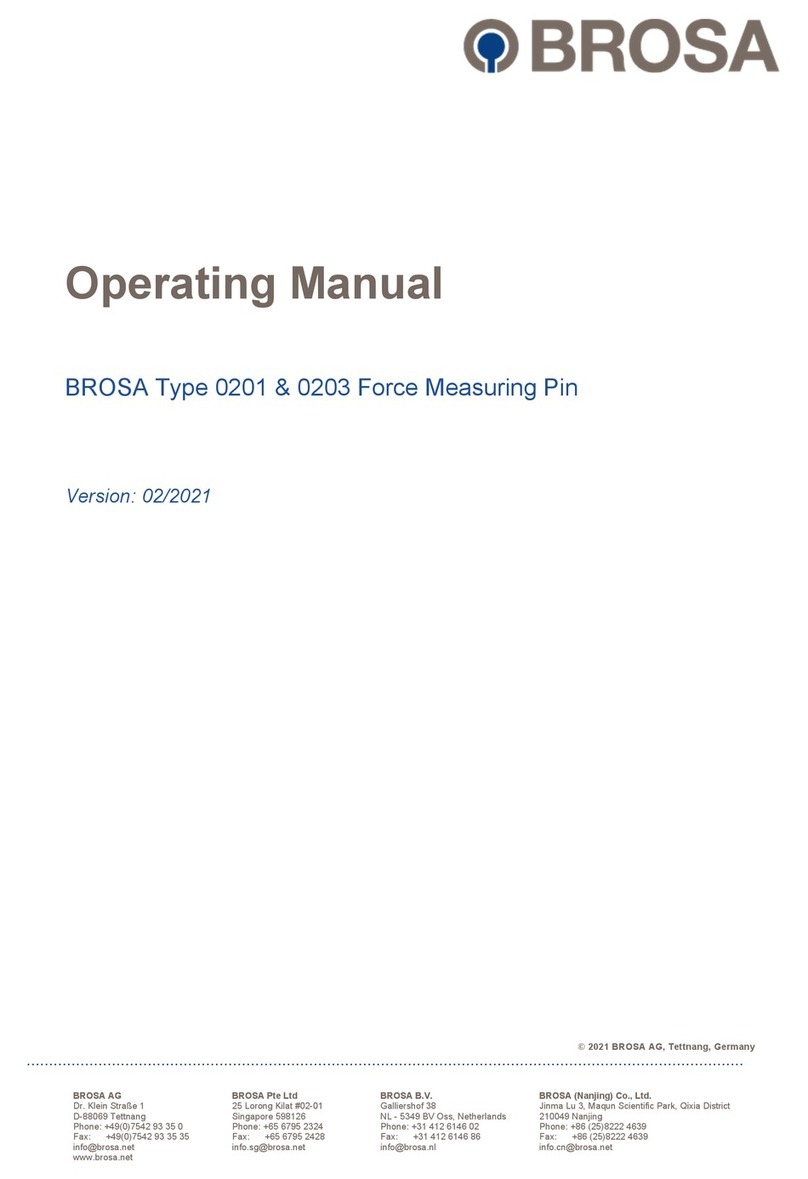 BROSA 0201 operating manual