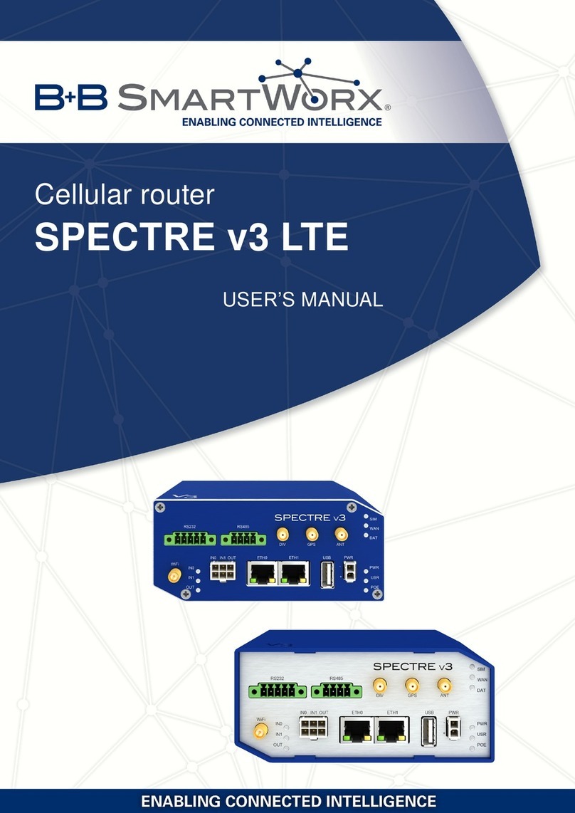 B+B SmartWorx SPECTRE v3 LTE user manual