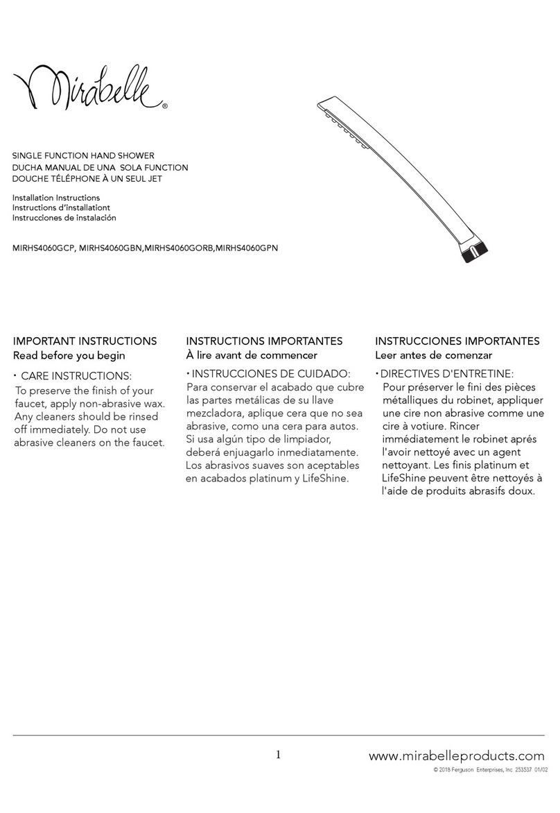 Mirabelle MIRHS4060GCP installation instructions