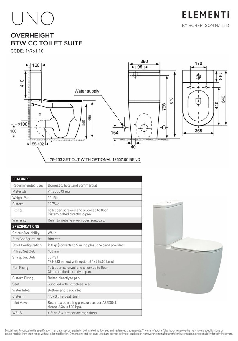 Robertson ELEMENTI UNO 14761.10 quick start guide