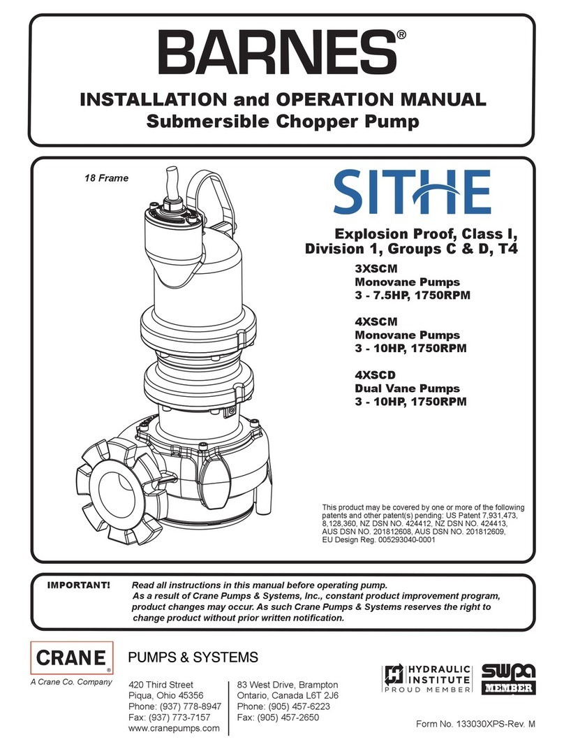 Crane Barnes SITHE 3XSCM User manual