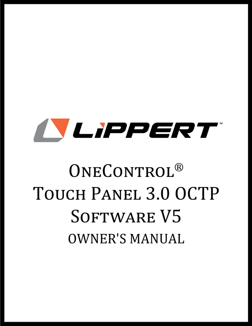 Lippert Components OneControl Touch Panel 3.0 OCTP User manual