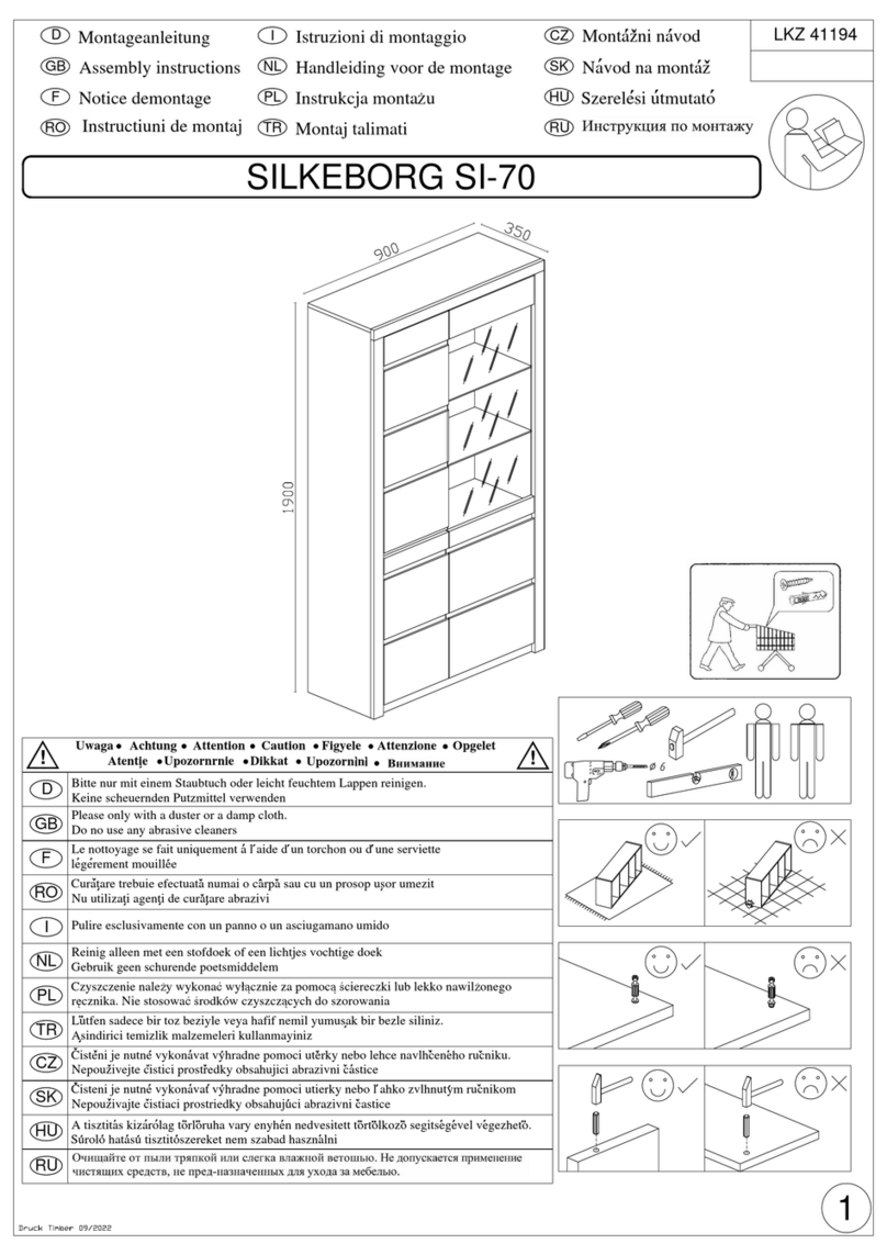 Woltra SILKEBORG SI-70 Assembly instructions Woltra SILKEBORG SI-70 Assembly instructions
