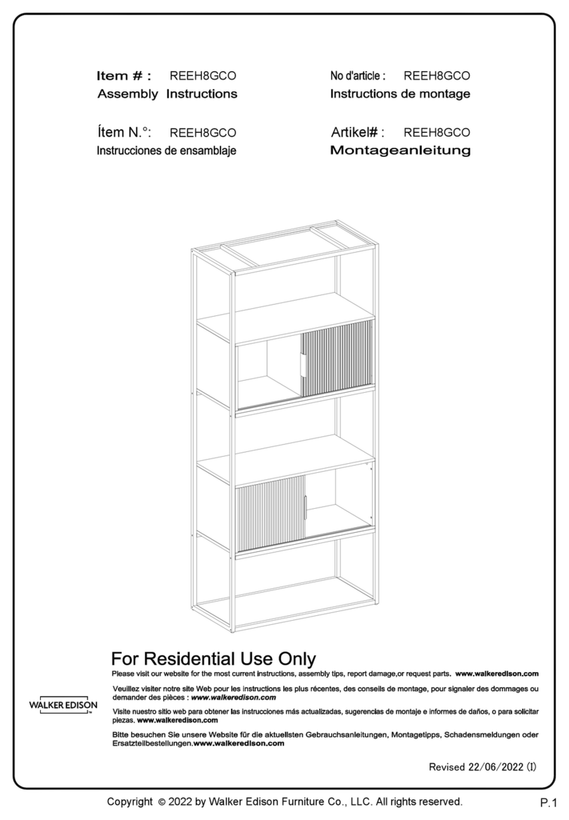 Walker Edison REEH8GCO User manual