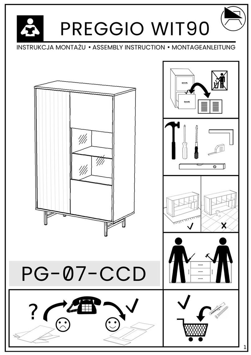 Preggio PARAWA-132 WIT90 Assembly instruction
