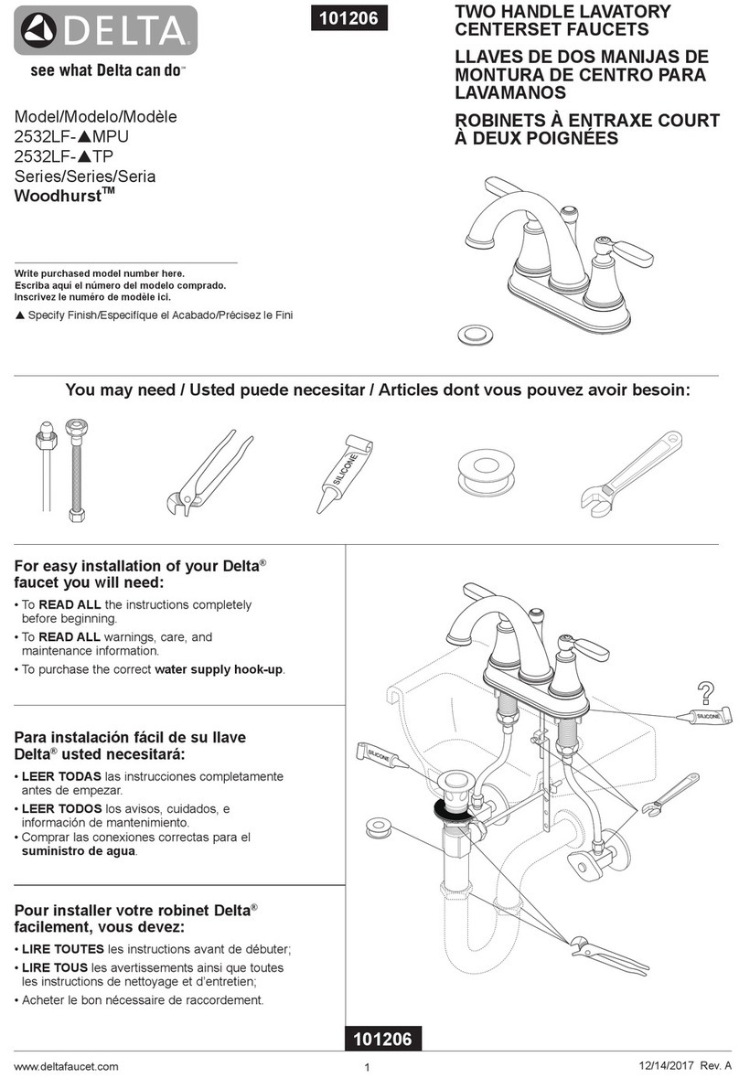 Delta Woodhurst 2532LF TP Series User manual