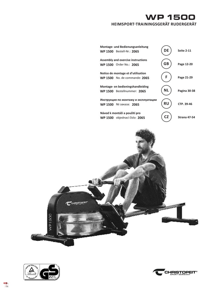 Christopeit Sport WP 1500 Assembly and exercise instructions