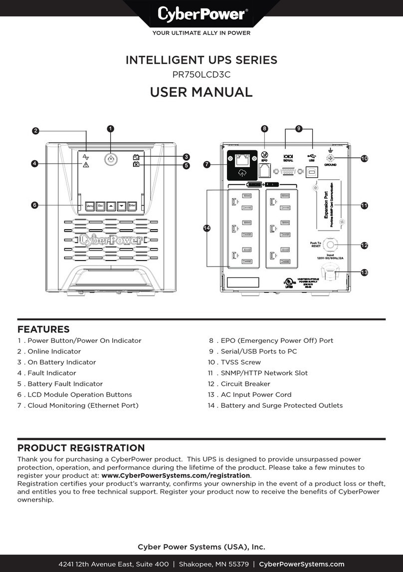 Cyber Power INTELLIGENT Series User manual