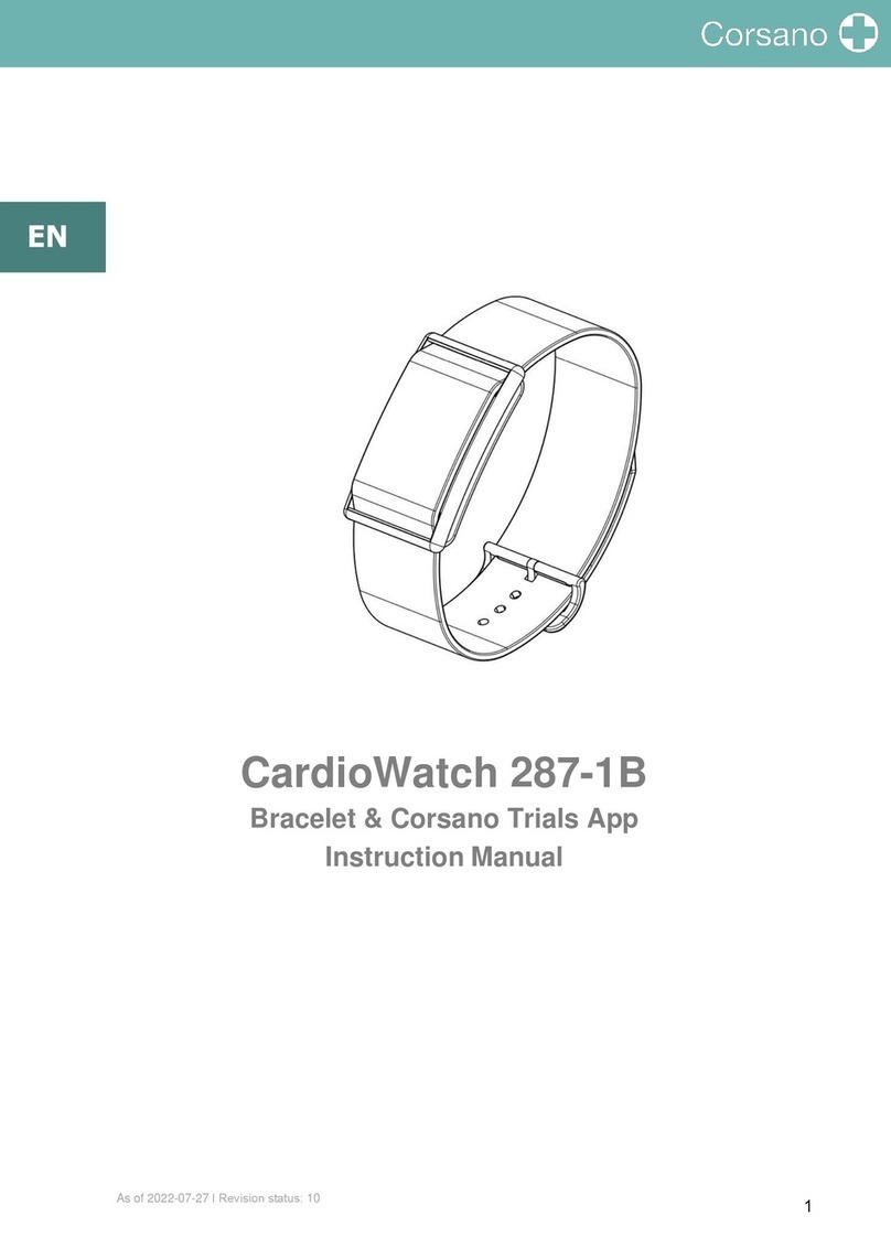 Corsano CardioWatch 287-1B User manual