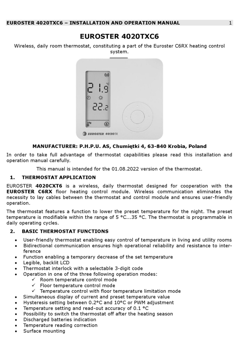 EUROSTER 4020TXC6 User manual