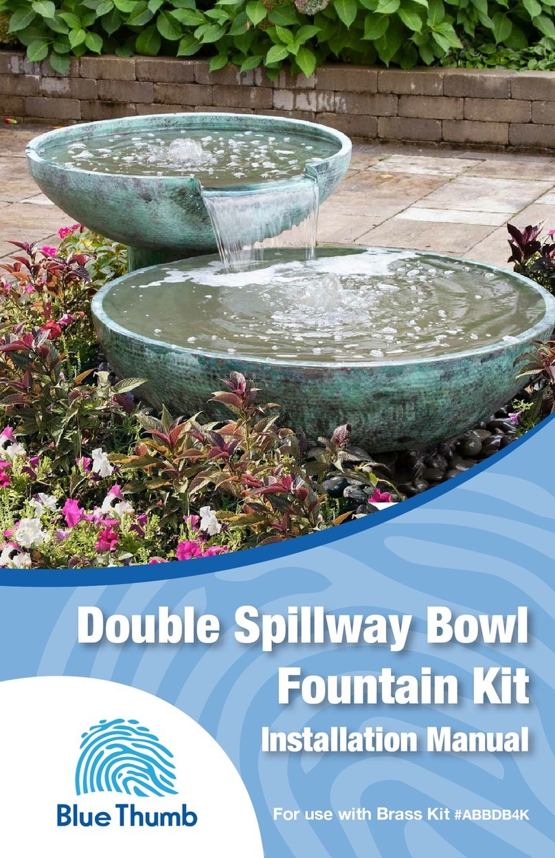 Blue Thumb Double Spillway Bowl Fountain Kit installation manual Blue Thumb Double Spillway Bowl Fountain Kit installation manual