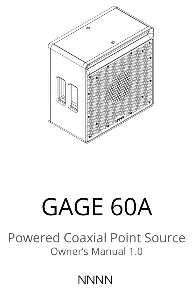 NNNN GAGE 60A owner's manual