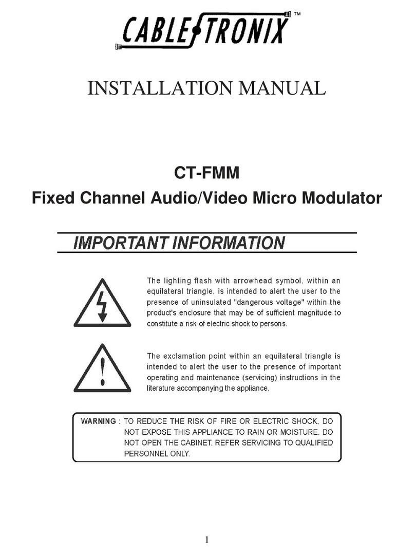 Cable-Tronix CT-FMM installation manual