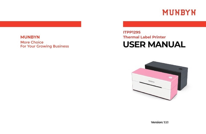 MUNBYN ITPP129S user manual