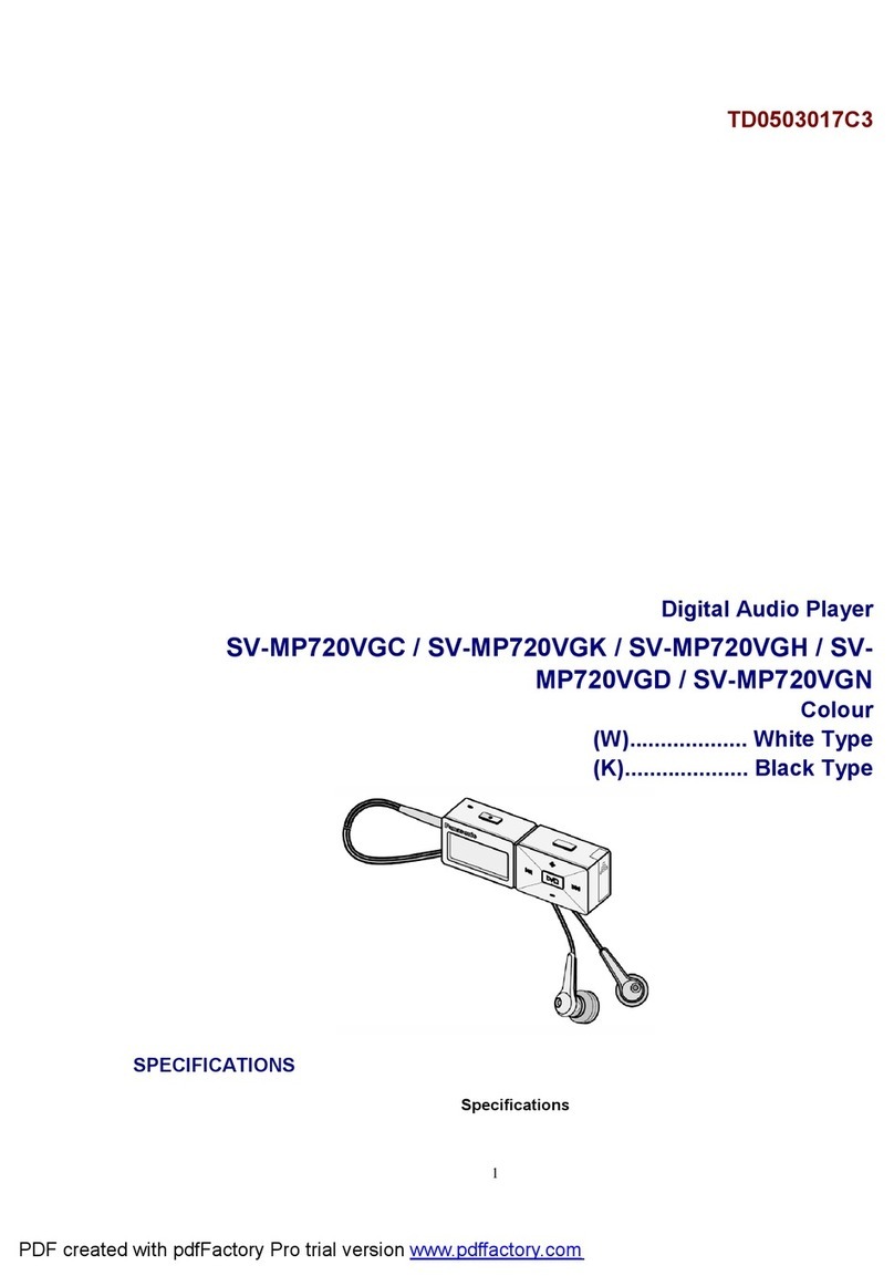 Panasonic SV-MP720VGC manual